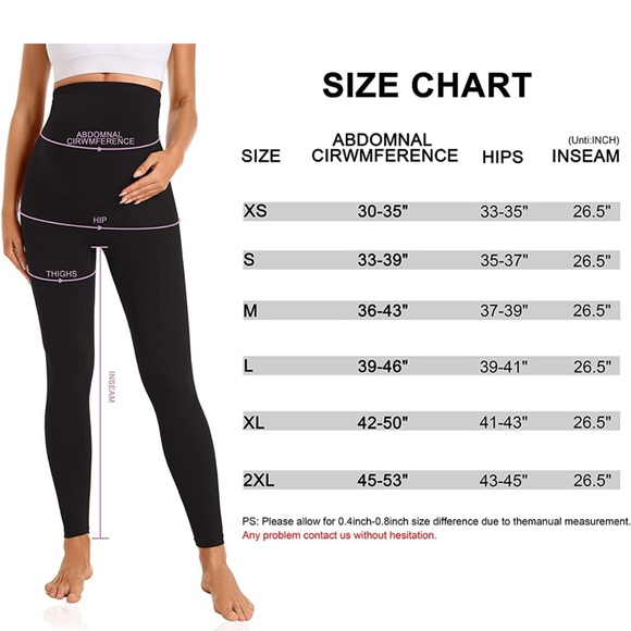 EUC Vocni Women’s black stretchy maternity postpartum leggings, Size XL - Picture 4 of 5